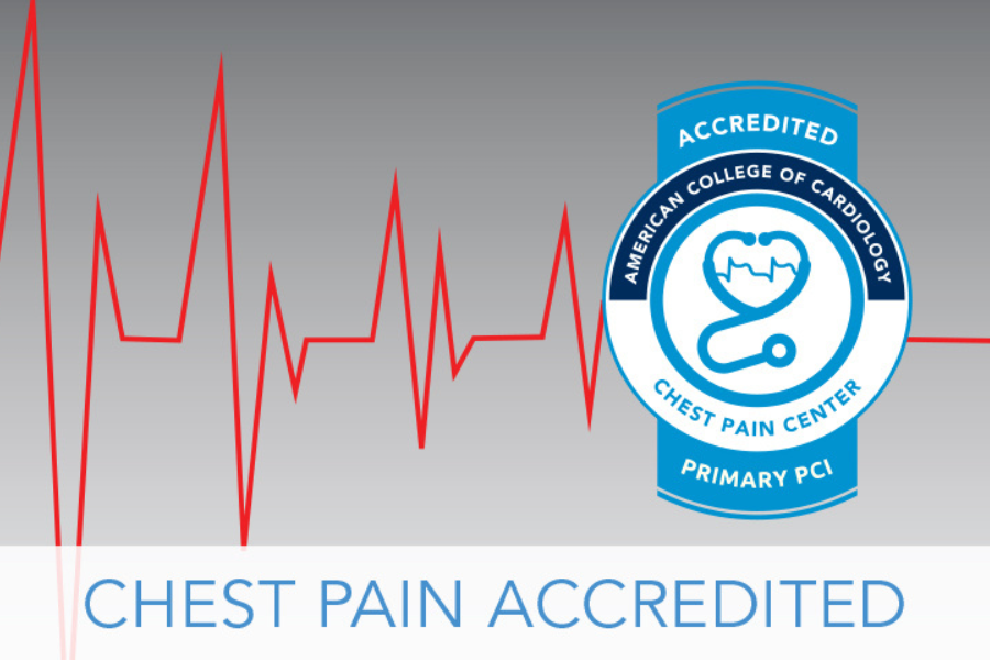 Chest Pain Accreditation seal from ACC